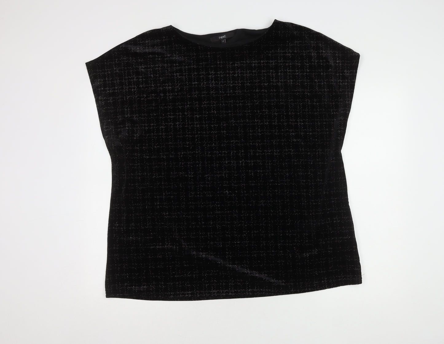 Next Women's Black Velvet Top Size 22