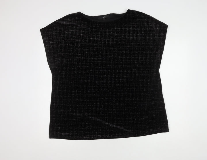 Next Women's Black Velvet Top Size 22