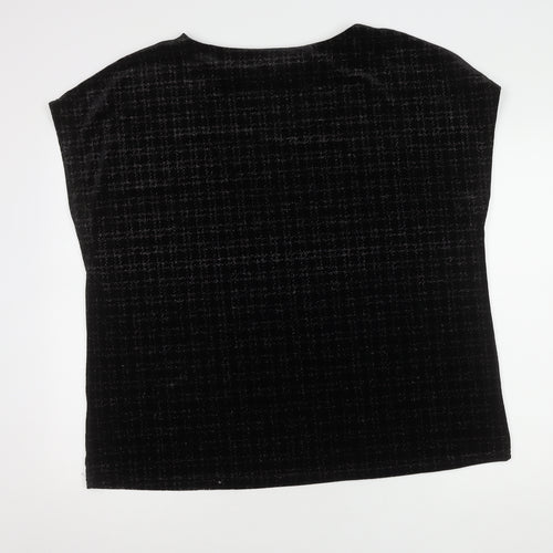 Next Women's Black Velvet Top Size 22