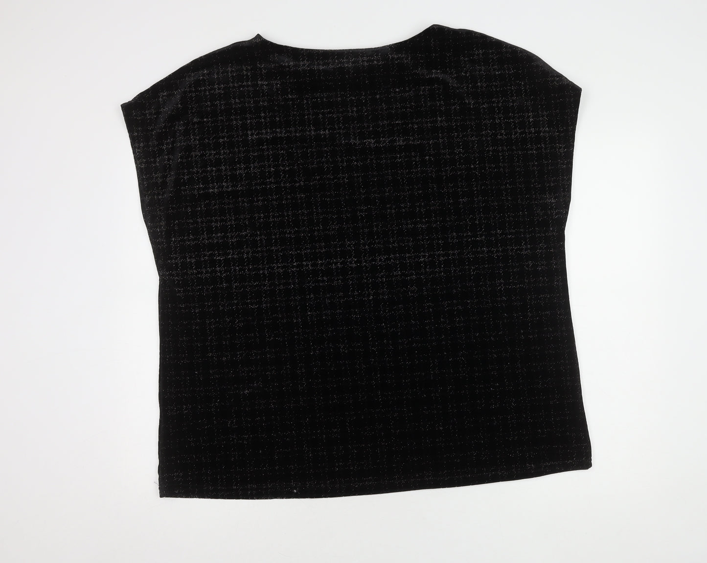Next Women's Black Velvet Top Size 22