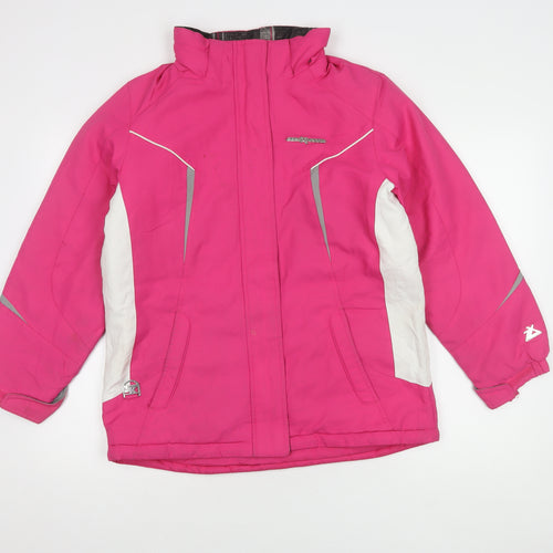 ZeroXposur Girls Pink Ski Jacket UK Size 16 Winter