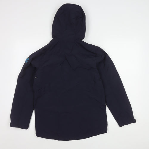 Next Boys Blue Hooded Mid-Length Jacket, 12 Years