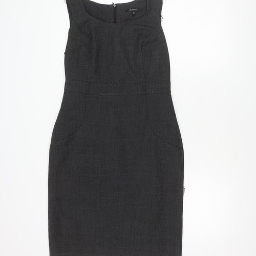 Dunnes Women's Grey Sheath Dress Size 12