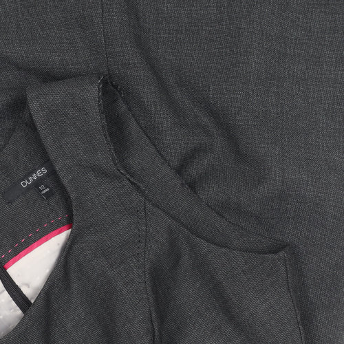 Dunnes Women's Grey Sheath Dress Size 12