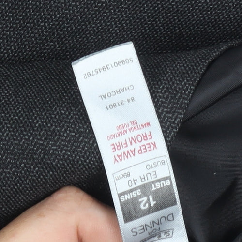 Dunnes Women's Grey Sheath Dress Size 12