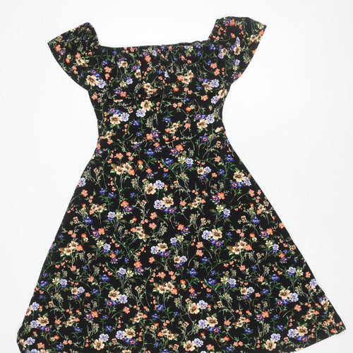 Oasis Women's Multicoloured Floral Dress - Size S