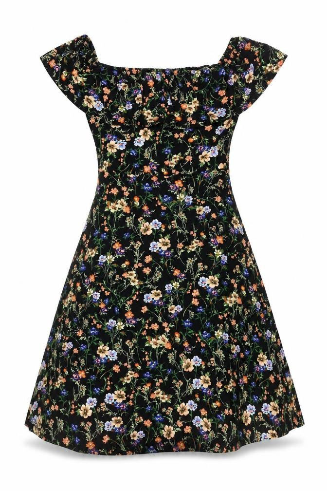 Front view of Oasis Women's Multicoloured Floral Dress -, size S