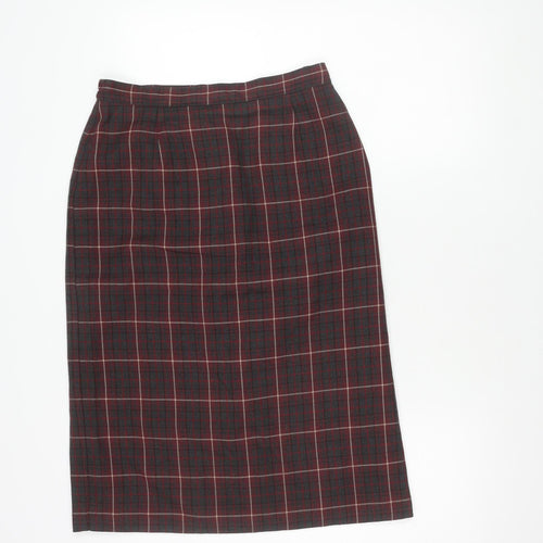Classic Allders Women's Plaid Pencil Skirt Size 12