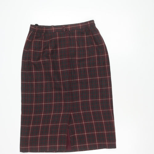 Classic Allders Women's Plaid Pencil Skirt Size 12