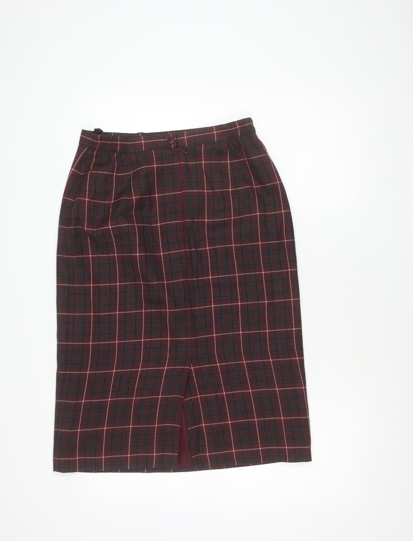 Classic Allders Women's Plaid Pencil Skirt Size 12