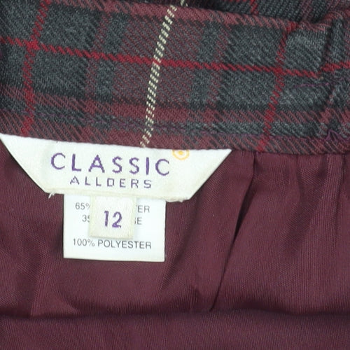 Classic Allders Women's Plaid Pencil Skirt Size 12