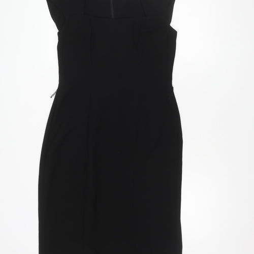 Wallis Women's Black Size 12 Sleeveless Dress