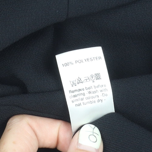 Wallis Women's Black Size 12 Sleeveless Dress