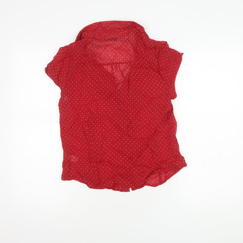 Rocha John Rocha Women's Red Polka Dot Blouse Size 14