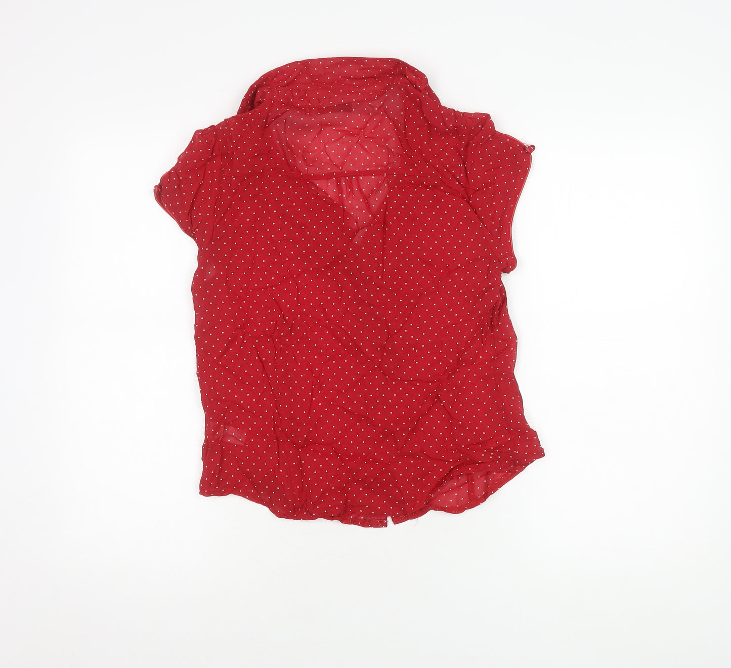 Rocha John Rocha Women's Red Polka Dot Blouse Size 14