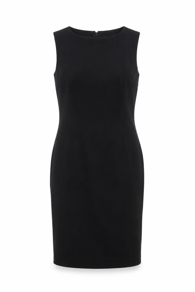 Front view of Witchery Women's Black Sleeveless Dress, size 8