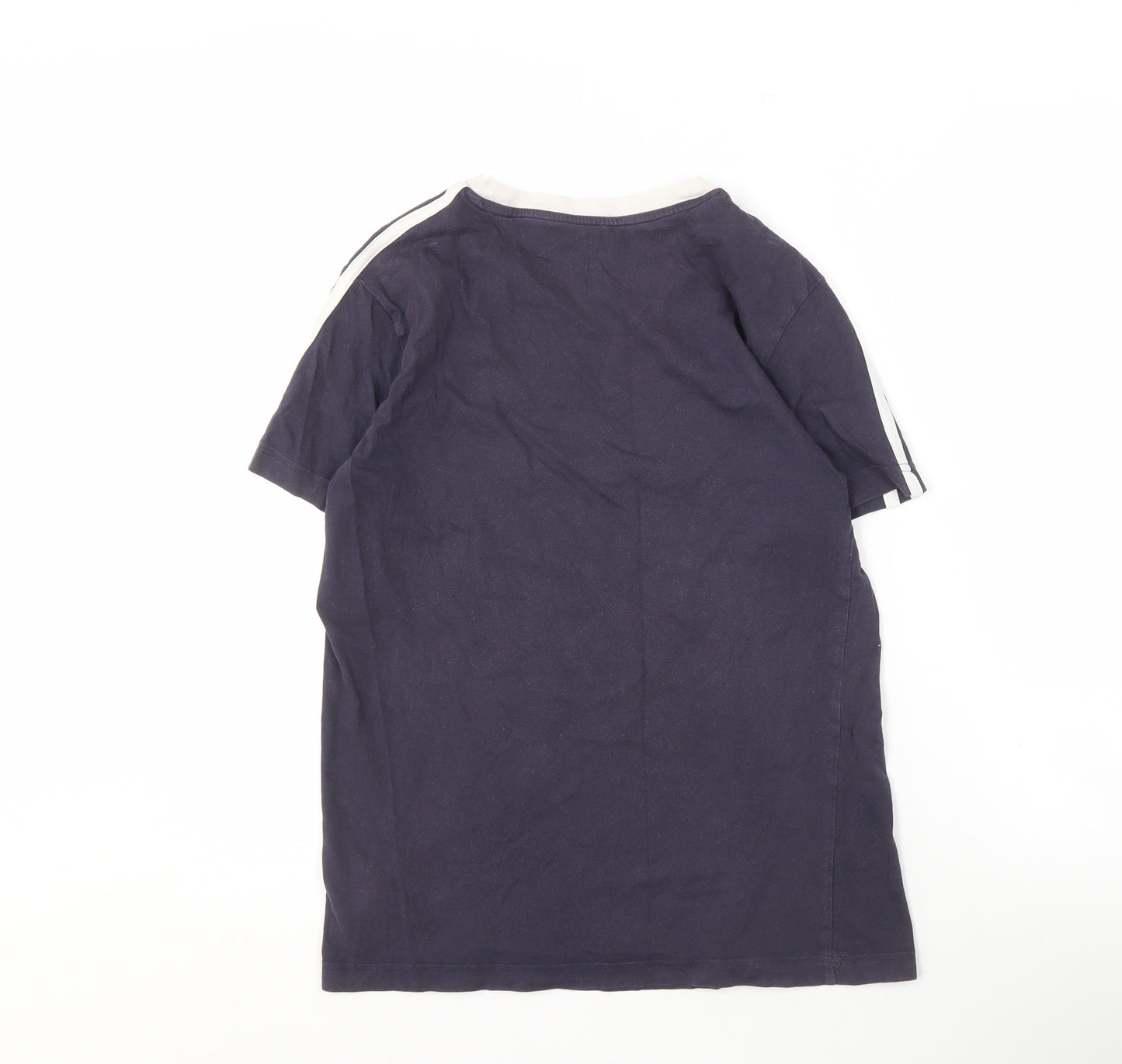 Adidas Men's Blue XS T-Shirt, Cotton Logo Design