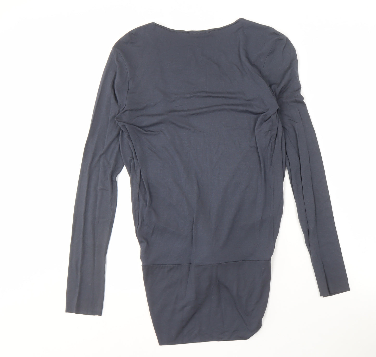 Charli Women's Blue Wrap Long Sleeve Top Size 10