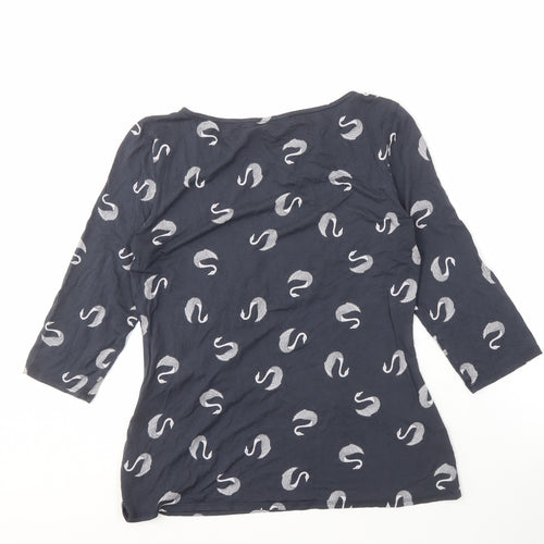 Phase Eight Women's Blue Wrap Top Size 14