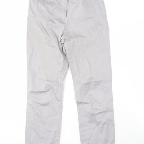 Marks and Spencer Women's Grey Straight Trousers Size 6