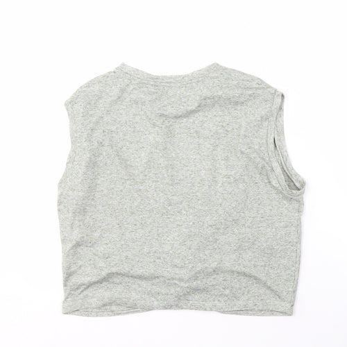 Vero Moda Women's Grey Cropped Tank Top M Casual