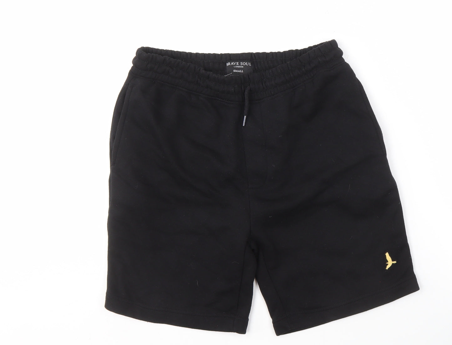 Brave Soul Men's Black Athletic Shorts S