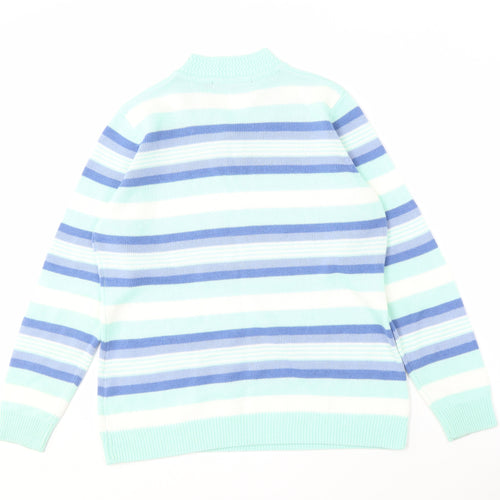 Isle Essentials Women's Multicoloured V-Neck Jumper M