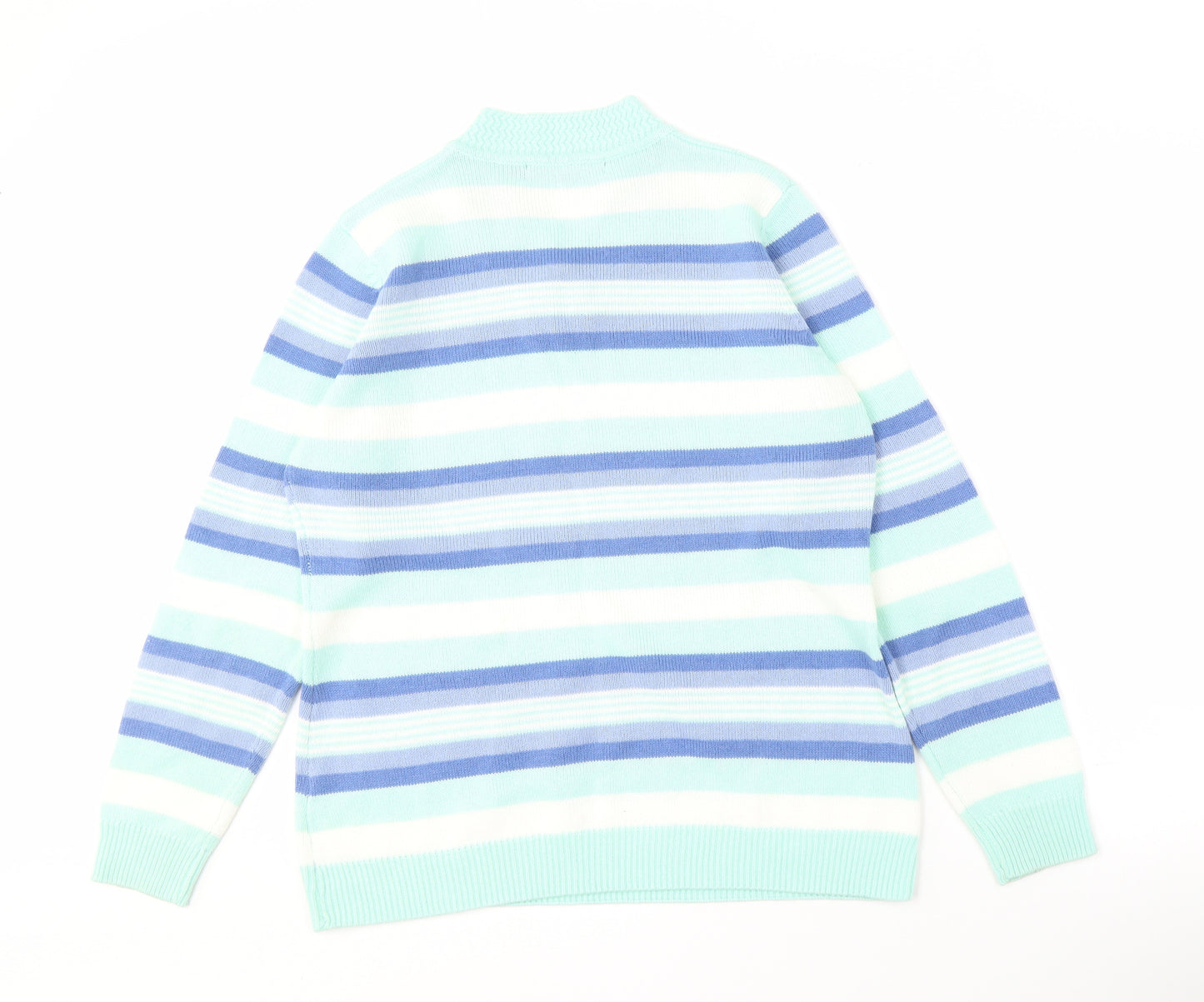 Isle Essentials Women's Multicoloured V-Neck Jumper M
