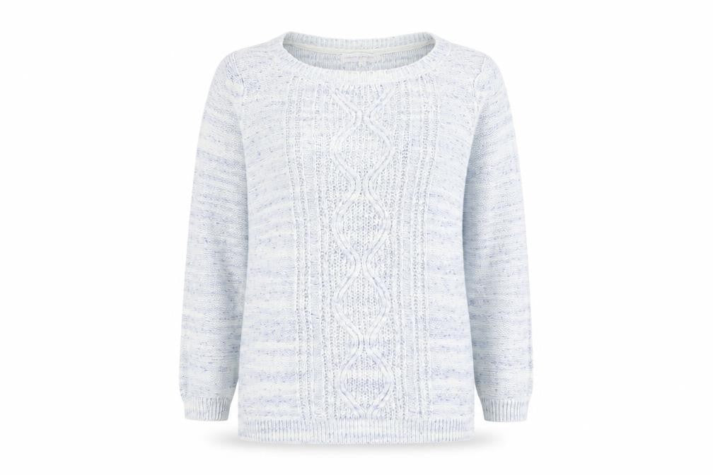 Front view of RJR.John Rocha Women's Multicoloured Cable-Knit Jumper, size 12