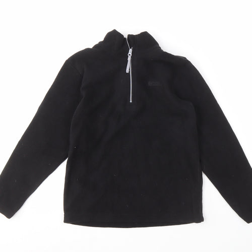 Mountain Warehouse Boys Black Fleece Pullover Hoodie, 9-10 Years