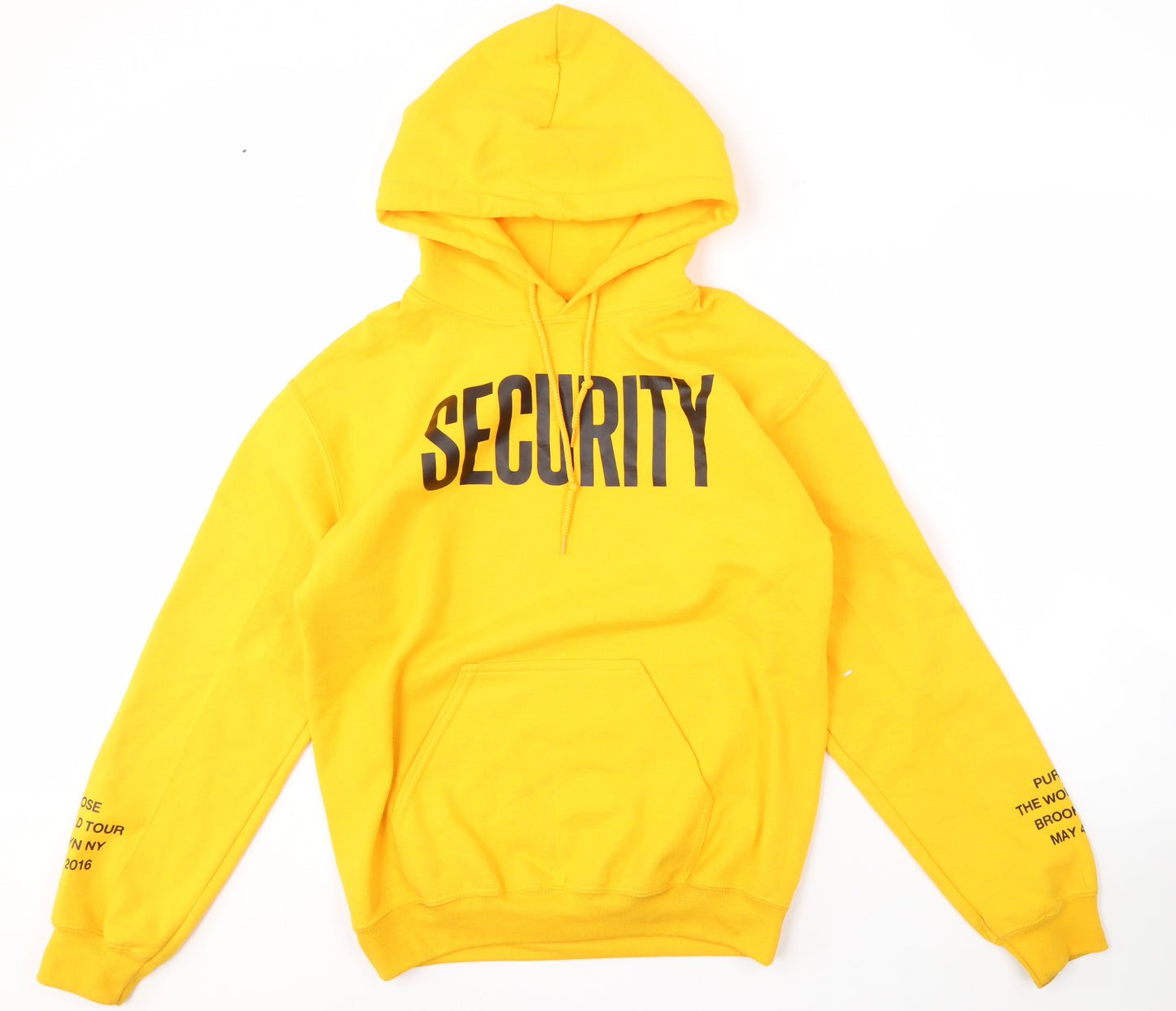 Gildan Men's Yellow Security Hoodie S Pullover