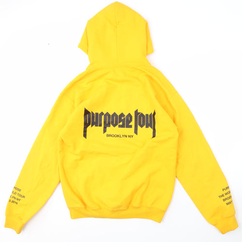 Gildan Men's Yellow Security Hoodie S Pullover
