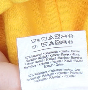 Gildan Men's Yellow Security Hoodie S Pullover
