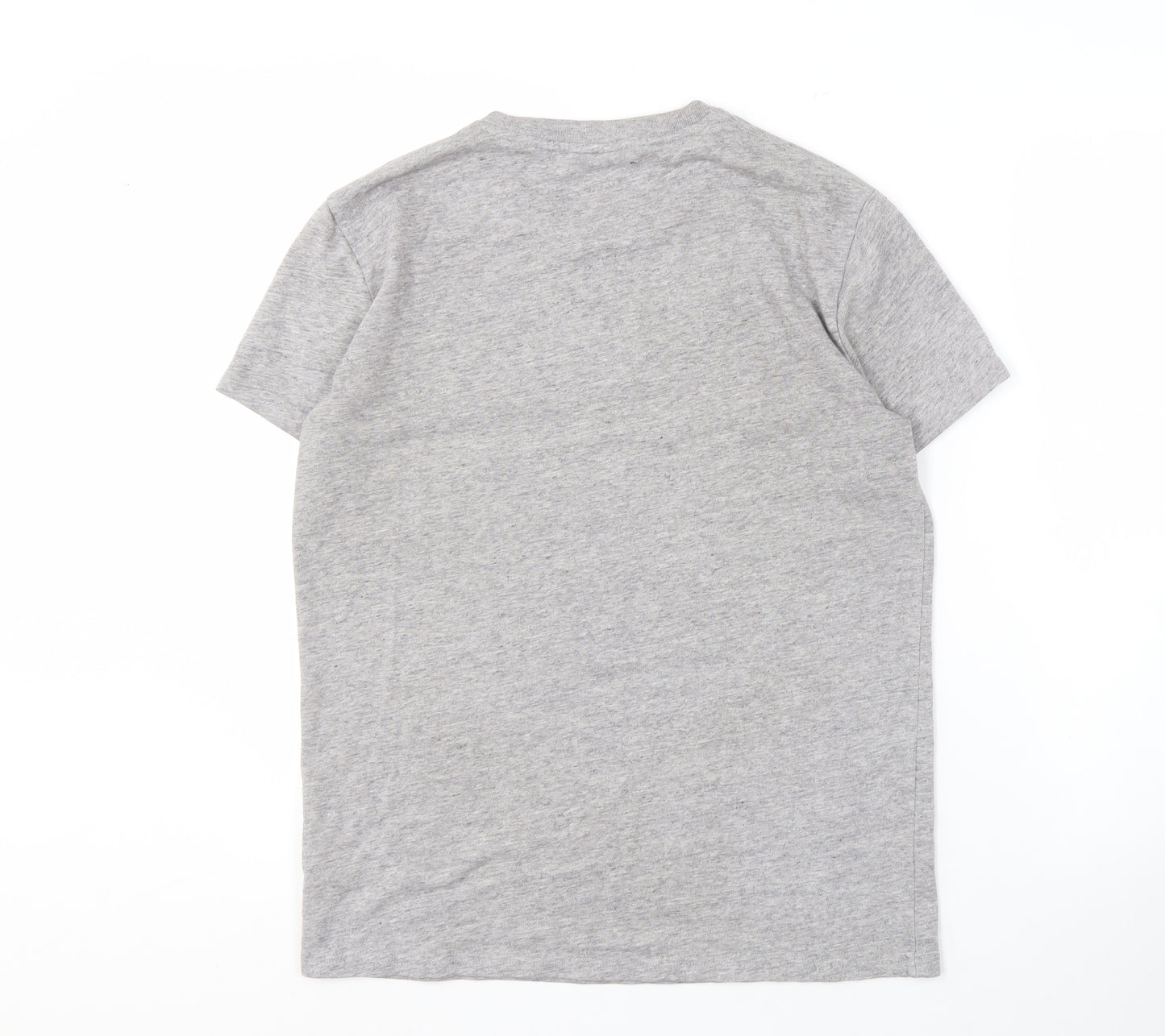 Superdry Men's Grey Logo T-Shirt Small Short Sleeve