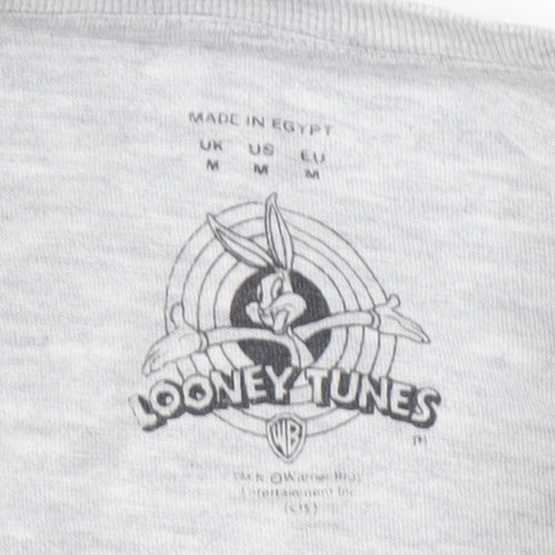 Looney Tunes Grey Men's M Graphic T-Shirt