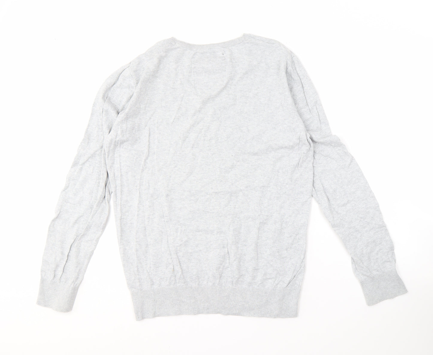 Next Men's Grey M Graphic Print Cotton Pullover