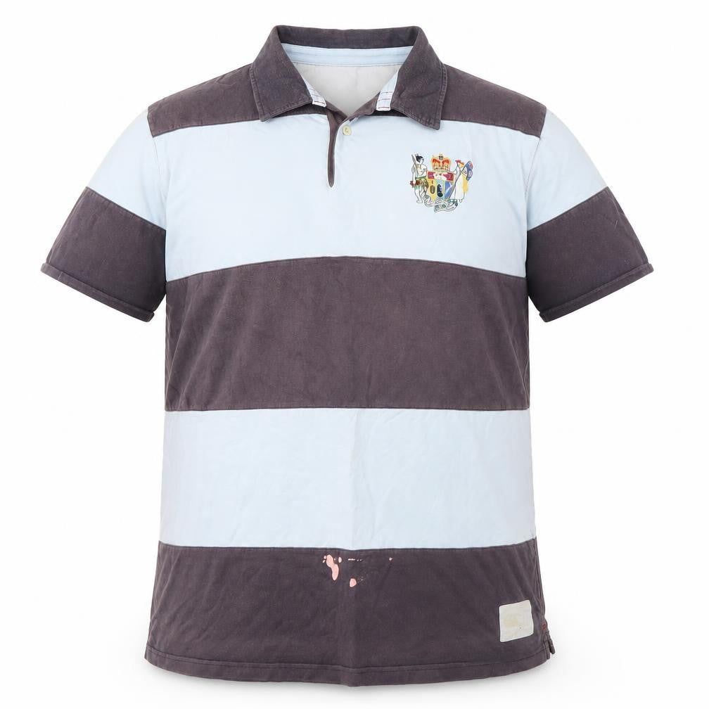 Canterbury Men's 3XL Blue Striped Polo Shirt