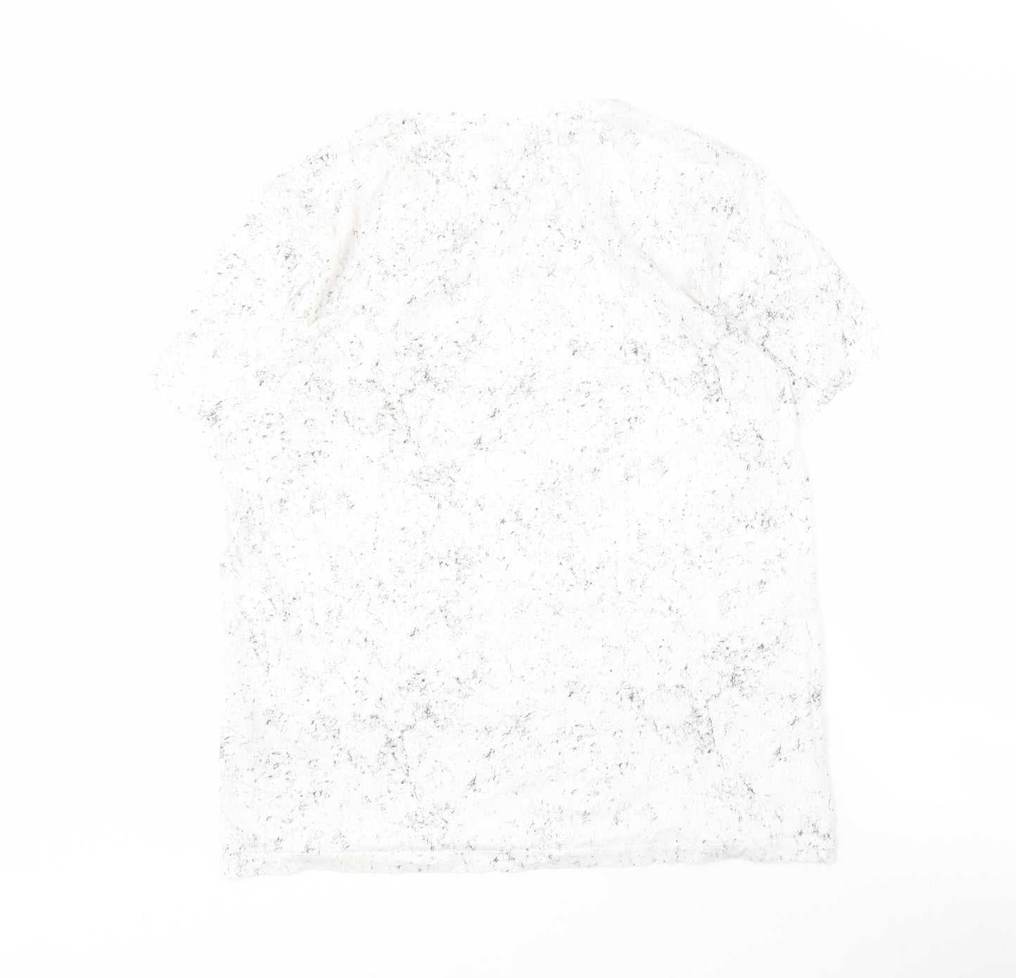 Jack & Jones Men's White Graphic Print T-Shirt L