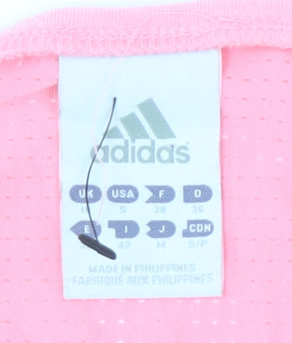 Adidas Women's Pink Tank Top - Size 10