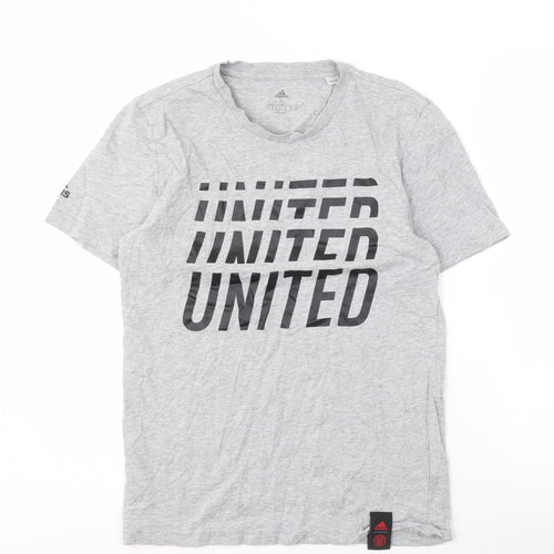 Adidas Men’s Grey S Graphic T-Shirt