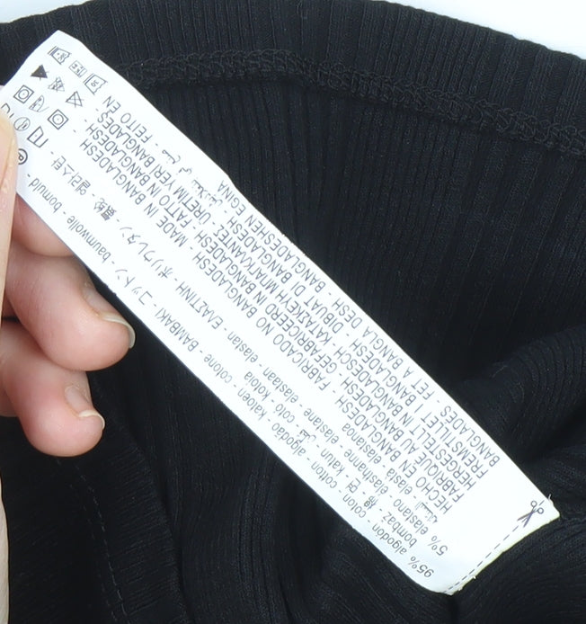 Zara Women’s Black Cotton Tank Top M