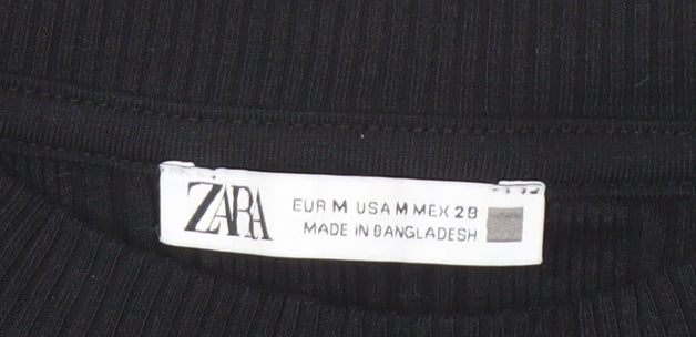 Zara Women’s Black Cotton Tank Top M