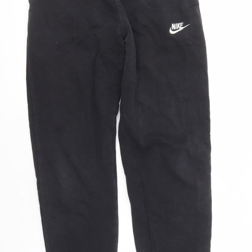 Nike Boys Black XL Jogger Trousers, Cotton Blend Comfort
