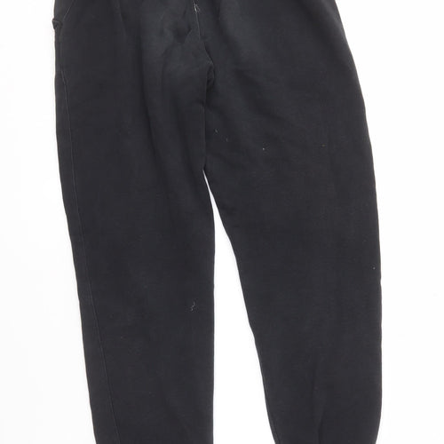 Nike Boys Black XL Jogger Trousers, Cotton Blend Comfort