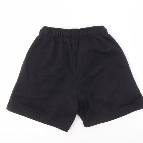 V Women's Black Athletic Shorts, Size S, Elastic Waist