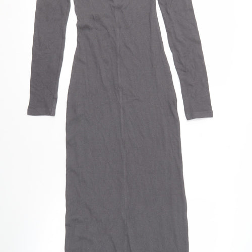 Brave Soul Women's Grey Long Dress, Size S