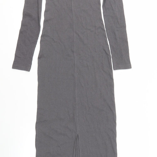 Brave Soul Women's Grey Long Dress, Size S