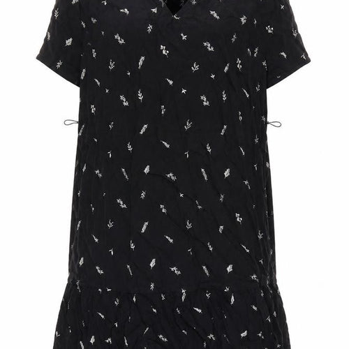 Jack Wills Women's Black Floral Dress UK 6