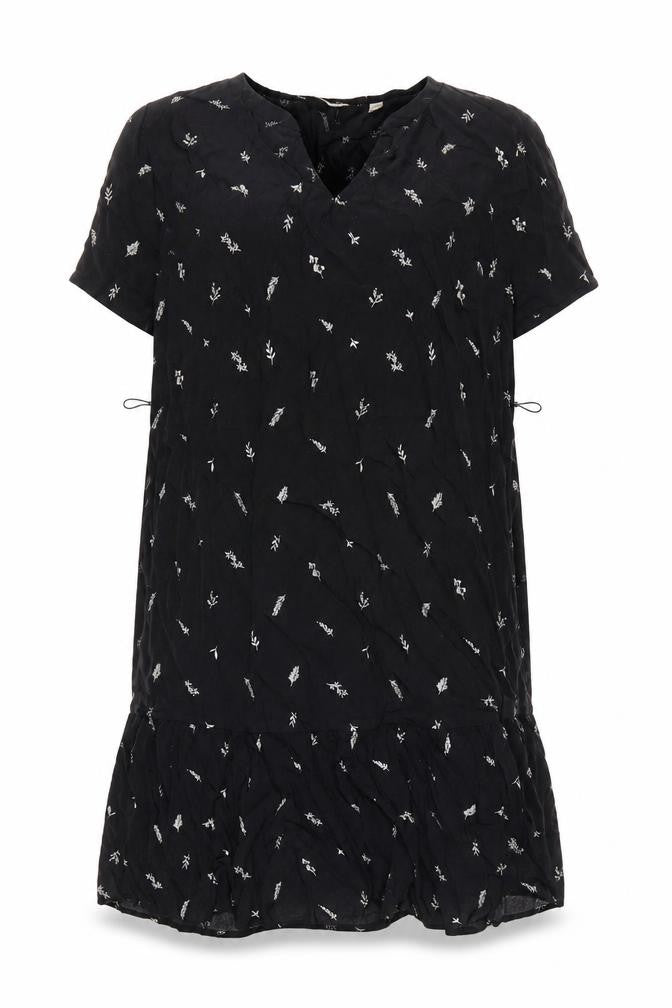 Jack Wills Women's Black Floral Dress UK 6