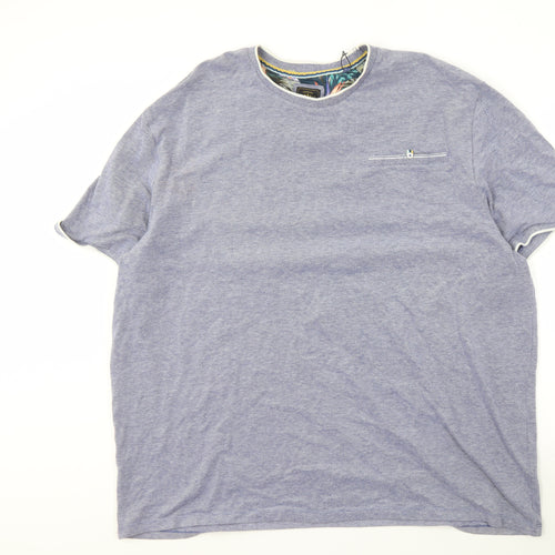 Next Men's 4XL Blue Crew Neck T-Shirt
